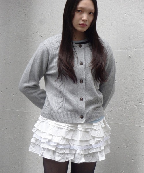 fekete SCENTED CABLE KNIT フレグランスケーブルニット