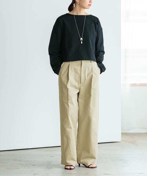 URBAN RESEARCH（アーバンリサーチ）の「チノワイドパンツ（その他パンツ・レディース・ナチュラル/ベージュ・36/38）」の15枚目の写真