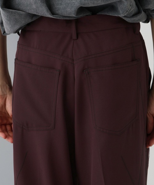 HARE（ハレ）の「ステッチデザインパンツ(HARE)（スラックス・メンズ・パープル/ブラック・FREE）」の16枚目の写真