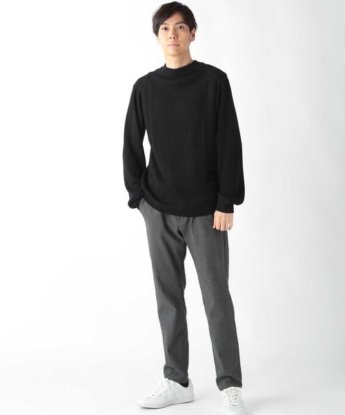 セール】スウィッチデザイン モックネックニット（ニット