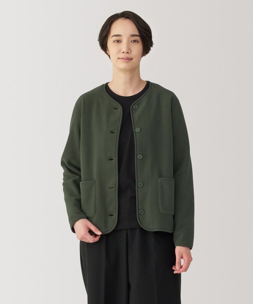 無印良品（ムジルシリョウヒン）の「婦人　素材に還るフリースカーディガン（カーディガン/ボレロ・レディース・ブラウン系/ブラック/グレー/カーキ系/オートミール・M/S/XL/L）」の5枚目の写真