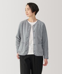 婦人　素材に還るフリースカーディガン