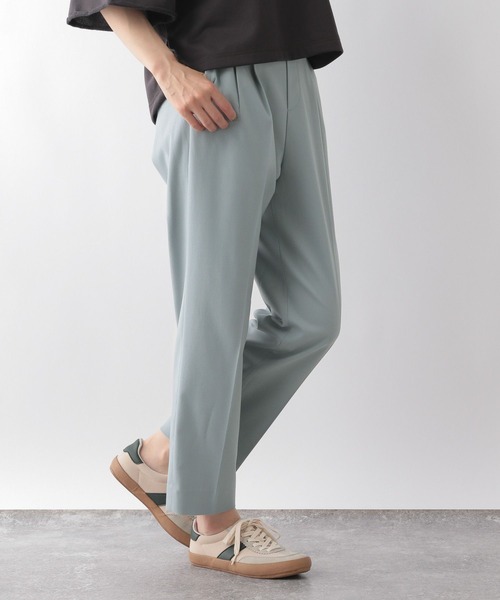 GLOBAL WORK（グローバルワーク）の「ウツクシルエットテーパードパンツ/114976（その他パンツ・レディース・グレー系その他5/チャコール/モカ/ミント/ネイビー/コーラルピンク/アイボリー/ブラック/グレー系その他/グレイッシュブルー・X-SMALL/SMALL/MEDIUM/LARGE/X-LARGE/XX-LARGE）」の9枚目の写真