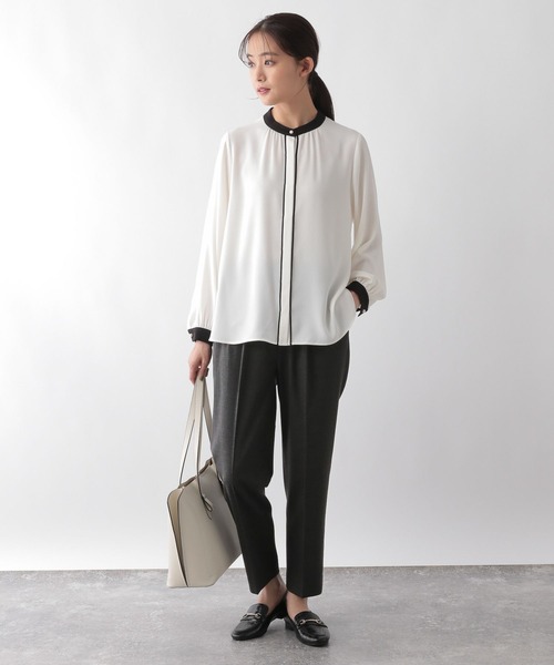 GLOBAL WORK（グローバルワーク）の「ウツクシルエットテーパードパンツ/114976（その他パンツ・レディース・グレー系その他5/チャコール/モカ/ミント/ネイビー/コーラルピンク/アイボリー/ブラック/グレー系その他/グレイッシュブルー・X-SMALL/SMALL/MEDIUM/LARGE/X-LARGE/XX-LARGE）」の20枚目の写真