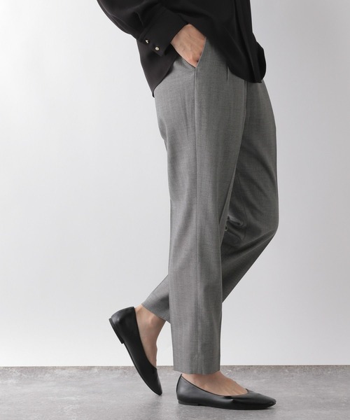GLOBAL WORK（グローバルワーク）の「ウツクシルエットテーパードパンツ/114976（その他パンツ・レディース・グレー系その他5/チャコール/モカ/ミント/ネイビー/コーラルピンク/アイボリー/ブラック/グレー系その他/グレイッシュブルー・X-SMALL/SMALL/MEDIUM/LARGE/X-LARGE/XX-LARGE）」の19枚目の写真