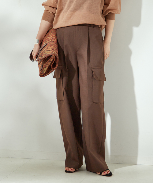 journal standard L'essage(ジャーナルスタンダードレサージュ)の「TWギャバ カーゴパンツ(カーゴパンツ・レディース・ブラック/ブラウン・38/36)」の19枚目の写真