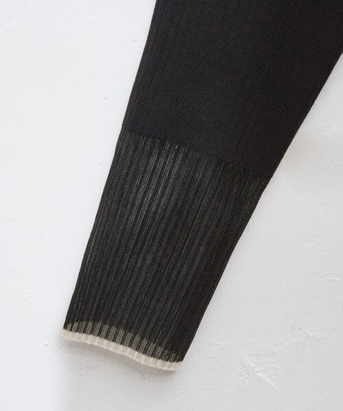 natural couture（ナチュラルクチュール）の「袖口シアーリブニット（ニット/セーター・レディース・ピンク系その他/グレイッシュベージュ/アイボリー/ブラック/ブルー系その他・FREE）」の16枚目の写真