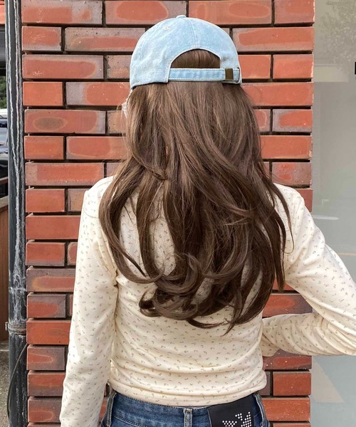 NANEA（ナネア）の「ビーズリボン　レース付きデニムキャップ（キャップ・レディース・ネイビー/ブラック/ブルー・フリー）」の22枚目の写真