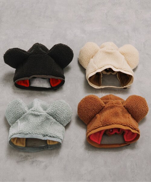 p.premier（ピードットプルミエ）の「ぬいぐるみくまのボンネット（キャップ・キッズ・ライトグレー/アイボリー/キャメル/チャコール・46/50/54/58）」の5枚目の写真