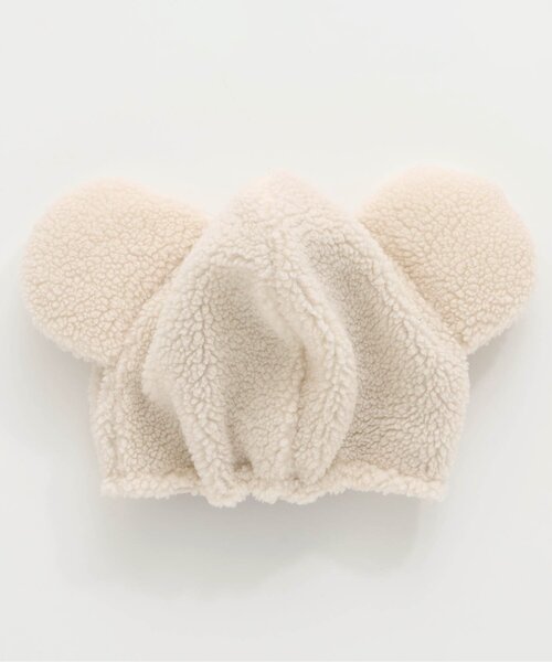 p.premier（ピードットプルミエ）の「ぬいぐるみくまのボンネット（キャップ・キッズ・ライトグレー/アイボリー/キャメル/チャコール・46/50/54/58）」の9枚目の写真