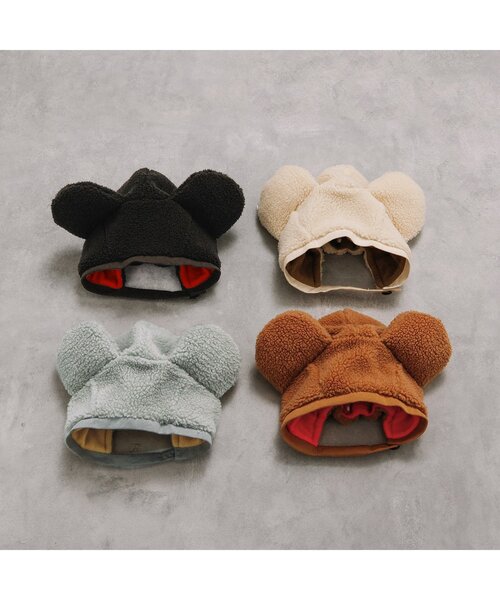 p.premier（ピードットプルミエ）の「ぬいぐるみくまのボンネット（キャップ・キッズ・ライトグレー/アイボリー/キャメル/チャコール・46/50/54/58）」の16枚目の写真