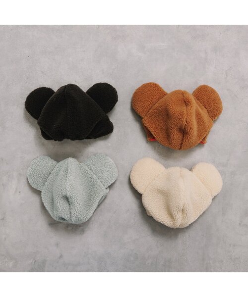 p.premier（ピードットプルミエ）の「ぬいぐるみくまのボンネット（キャップ・キッズ・ライトグレー/アイボリー/キャメル/チャコール・46/50/54/58）」の17枚目の写真