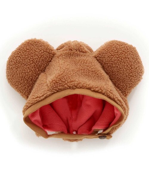 p.premier（ピードットプルミエ）の「ぬいぐるみくまのボンネット（キャップ・キッズ・ライトグレー/アイボリー/キャメル/チャコール・46/50/54/58）」の18枚目の写真