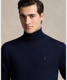 ポロラルフローレン　ウォッシャブルウールタートルネックニット　ブラック　ユニクロ ウォッシャブル ウール タートルネック セーター （ニット・セーター