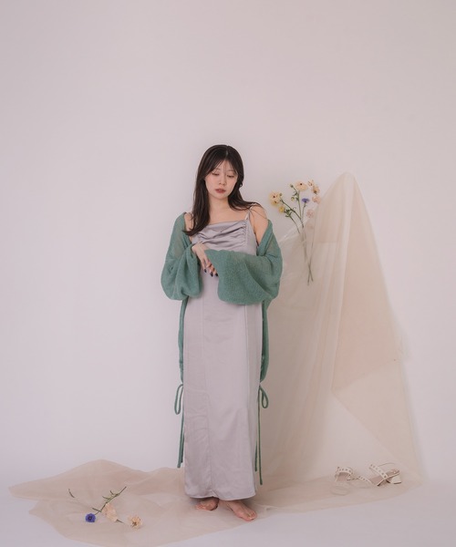 mideal（マイディール）の「satin drape cami onepiece / サテンドレープキャミワンピース（ワンピース・レディース・ピンク/ブルー・FREE）」の17枚目の写真