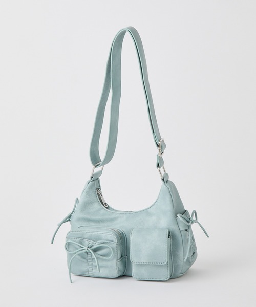 one after another NICE CLAUP（ワンアフターアナザーナイスクラップ）の「ドロストポケットショルダーバッグ（ショルダーバッグ・レディース・ブラック/ダークブラウン/ピンク/ベージュ/ブラウン/サックスブルー/ブラック系その他・FREE）」の6枚目の写真