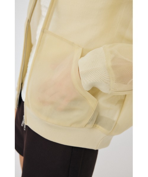 MOUSSY（マウジー）の「SHEER CARDBOARD ZIP UP フーディ（その他