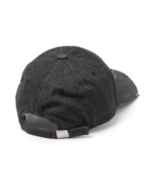 ALAND（エーランド）の「【UNISEX】ALAND／タメージAロゴCAP（キャップ・レディース・ブラック・FREE）」の4枚目の写真