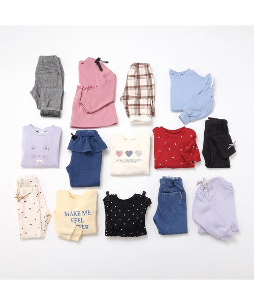 apres les cours（アプレレクール）の「【WEB限定】7days Style/肩リボンフレアトレーナー（スウェット・キッズ・ブラック/ブルー/ピンク/アイボリー/その他3・90/100/110/120/80/130/140）」の13枚目の写真