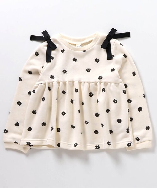 apres les cours（アプレレクール）の「【WEB限定】7days Style/肩リボンフレアトレーナー（スウェット・キッズ・ブラック/ブルー/ピンク/アイボリー/その他3・90/100/110/120/80/130/140）」の14枚目の写真