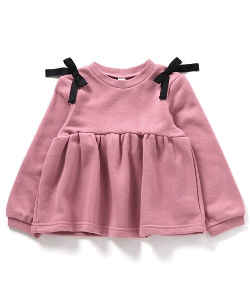 apres les cours（アプレレクール）の「【WEB限定】7days Style/肩リボンフレアトレーナー（スウェット・キッズ・ブラック/ブルー/ピンク/アイボリー/その他3・90/100/110/120/80/130/140）」の21枚目の写真