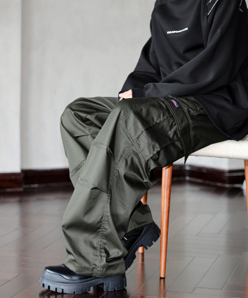 Dickies（ディッキーズ）の「【neos】GENUINE DICKIES ジェニュイン ディッキーズ ツイル チノ ワイド カーゴ パンツ（カーゴパンツ・メンズ・ベージュ/カーキ/ブラック・MEDIUM/X-LARGE/LARGE）」の6枚目の写真
