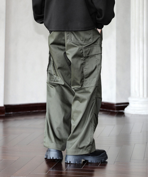 Dickies（ディッキーズ）の「【neos】GENUINE DICKIES ジェニュイン ディッキーズ ツイル チノ ワイド カーゴ パンツ（カーゴパンツ・メンズ・ベージュ/カーキ/ブラック・MEDIUM/X-LARGE/LARGE）」の7枚目の写真