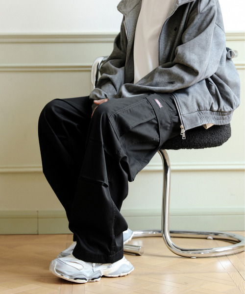 Dickies（ディッキーズ）の「【neos】GENUINE DICKIES ジェニュイン ディッキーズ ツイル チノ ワイド カーゴ パンツ（カーゴパンツ・メンズ・ベージュ/カーキ/ブラック・MEDIUM/X-LARGE/LARGE）」の19枚目の写真