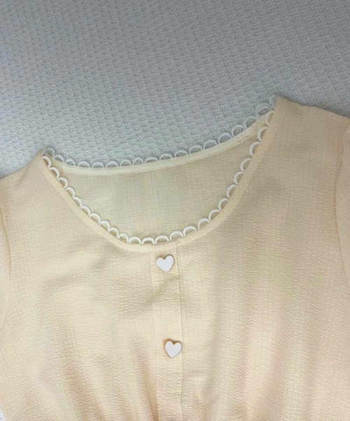 Miniministore(ミニミニストア)の「シャツブラウス 薄手トップス 韓国風(シャツ/ブラウス・レディース・ブラック/ベージュ/ピンク/ホワイト・FREE)」の18枚目の写真