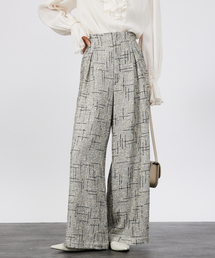 qualite | 【セットアップ対応可能】ツイードハイウェストパンツ(その他パンツ)
