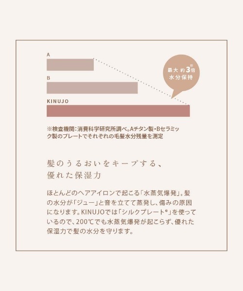 KINUJO（キヌージョ）の「SILK PLATE mini iron（美容器具・レディース・ホワイト・FREE）」の11枚目の写真