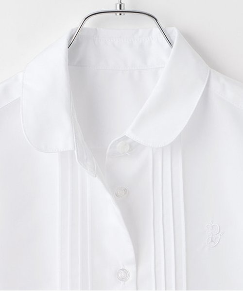【シワになりにくい】丸襟長袖シャツ（シャツ/ブラウス）｜pom ponette junior（ポンポネットジュニア）