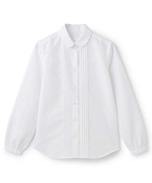【シワになりにくい】丸襟長袖シャツ（シャツ/ブラウス）｜pom ponette junior（ポンポネットジュニア）