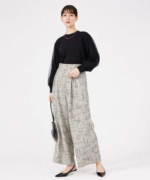 qualite（カリテ）の「チュールコンビニット（ニット/セーター・レディース・アイボリー/ブラウン/ブラック・フリー）」の17枚目の写真