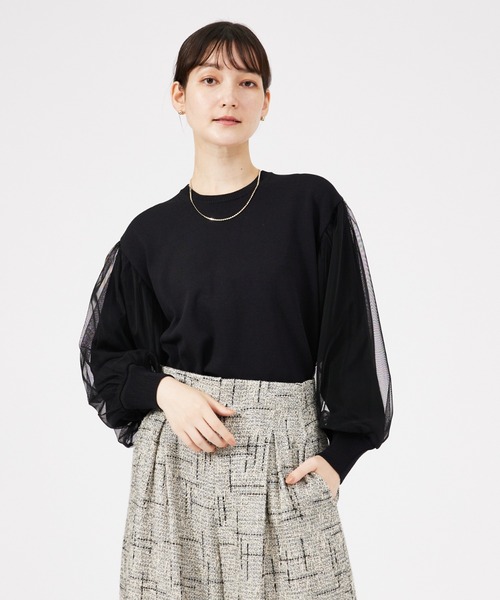 qualite（カリテ）の「チュールコンビニット（ニット/セーター・レディース・アイボリー/ブラウン/ブラック・フリー）」の18枚目の写真