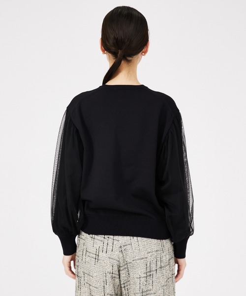 qualite（カリテ）の「チュールコンビニット（ニット/セーター・レディース・アイボリー/ブラウン/ブラック・フリー）」の20枚目の写真