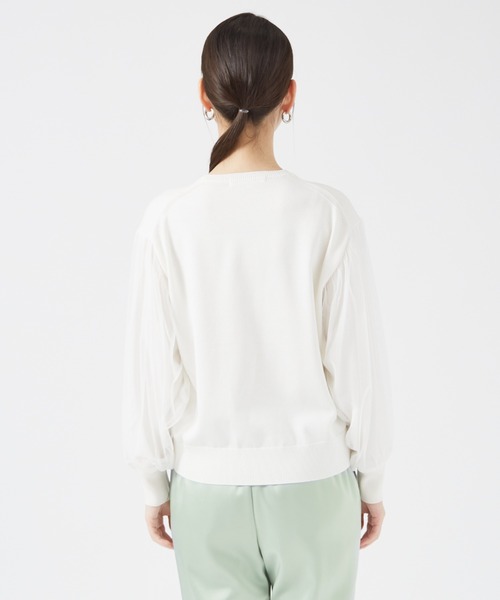 qualite（カリテ）の「チュールコンビニット（ニット/セーター・レディース・アイボリー/ブラウン/ブラック・フリー）」の11枚目の写真