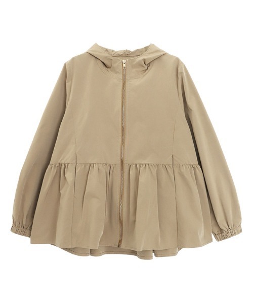 Pierrot（ピエロ）の「ヘムフレアフーディブルゾン（ブルゾン・レディース・ネイビー/ベージュ/ベージュ系その他/ライトベージュ/ブラック・M/L/S/LL）」の19枚目の写真