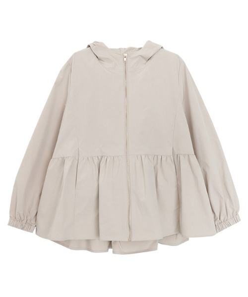 Pierrot（ピエロ）の「ヘムフレアフーディブルゾン（ブルゾン・レディース・ネイビー/ベージュ/ベージュ系その他/ライトベージュ/ブラック・M/L/S/LL）」の18枚目の写真