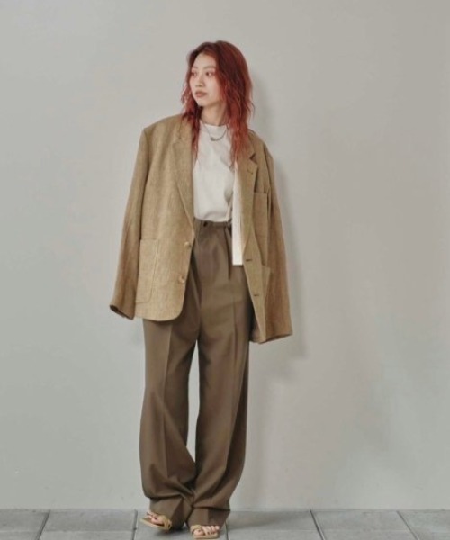 TODAYFUL/トゥデイフル】Boyfriend Linen Jacket/ボーイフレンド