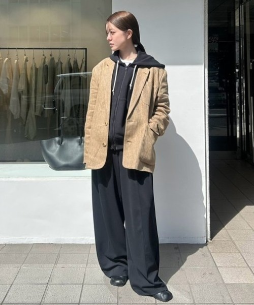 TODAYFUL/トゥデイフル】Boyfriend Linen Jacket/ボーイフレンド