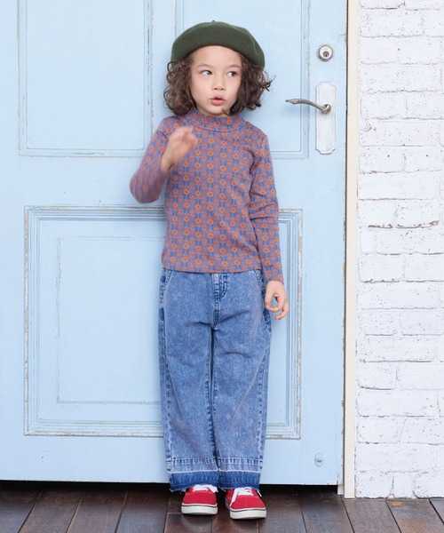 BIG FIELD（ビッグフィールド）の「ソウガラジャガードカットソー（Tシャツ/カットソー・キッズ・オレンジ/イエロー/ホワイト/ピンク・90/95/100/110/120/130/140/150）」の9枚目の写真