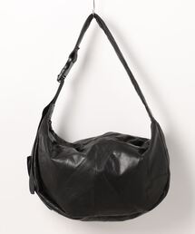 《ADAMPATEK》recycle patchwork leather shoulder bag/つぎはぎレザービッグショルダーバッグ