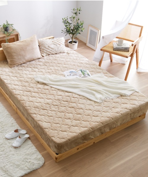 iellio(イエリオ)の「ふわふわ フランネル ボックスシーツ 寝具 パッド一体型 / シングル(寝具・レディース・ブラウン/グレー/スモークピンク/チャコールグレー/ベージュ/ブルーグレー・S/M)」の8枚目の写真