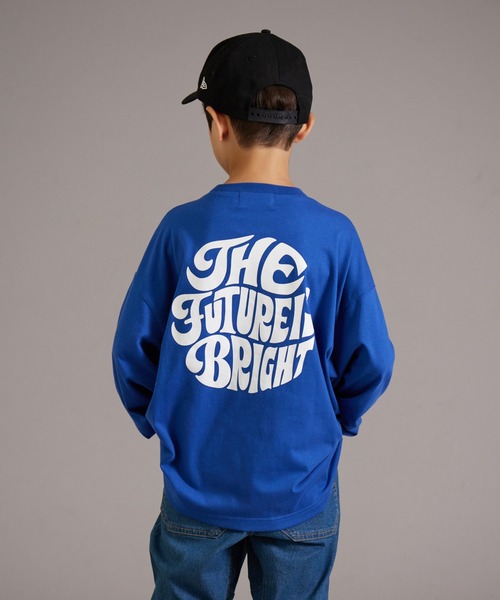 PAIRMANON STREET（ペアマノンストリート）の「【PAIRMANON STREET】アソート バックプリント ビッグシルエット 長袖 Tシャツ（Tシャツ/カットソー・キッズ・ブラック系その他3/ホワイト系その他3/ベージュ系その他/ホワイト系その他/ブラック系その他4/ブラック系その他2/ホワイト系その他4/ホワイト系その他2/ブラック系その他/ブラック系その他5/ブルー系その他/イエロー/グリーン系その他/ブルー系その他2/イエロー系その他・100/140/150/110/120/160/130/90）」の12枚目の写真