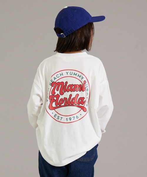 PAIRMANON STREET（ペアマノンストリート）の「【PAIRMANON STREET】アソート バックプリント ビッグシルエット 長袖 Tシャツ（Tシャツ/カットソー・キッズ・ブラック系その他3/ホワイト系その他3/ベージュ系その他/ホワイト系その他/ブラック系その他4/ブラック系その他2/ホワイト系その他4/ホワイト系その他2/ブラック系その他/ブラック系その他5/ブルー系その他/イエロー/グリーン系その他/ブルー系その他2/イエロー系その他・100/140/150/110/120/160/130/90）」の3枚目の写真