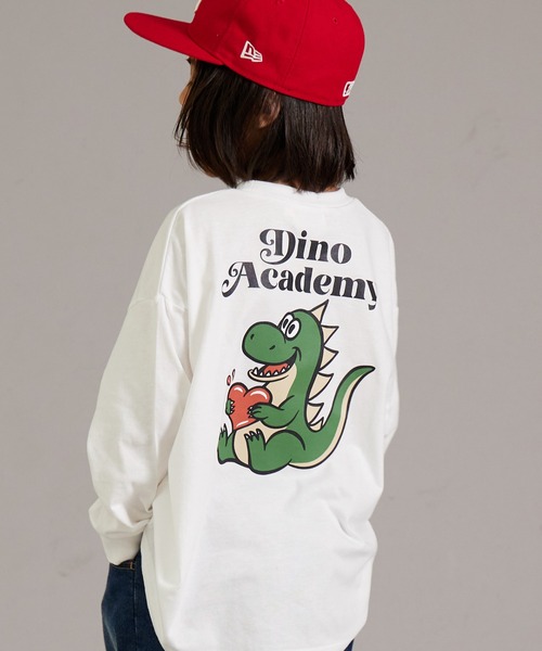 PAIRMANON STREET（ペアマノンストリート）の「【PAIRMANON STREET】アソート バックプリント ビッグシルエット 長袖 Tシャツ（Tシャツ/カットソー・キッズ・ブラック系その他3/ホワイト系その他3/ベージュ系その他/ホワイト系その他/ブラック系その他4/ブラック系その他2/ホワイト系その他4/ホワイト系その他2/ブラック系その他/ブラック系その他5/ブルー系その他/イエロー/グリーン系その他/ブルー系その他2/イエロー系その他・100/140/150/110/120/160/130/90）」の4枚目の写真