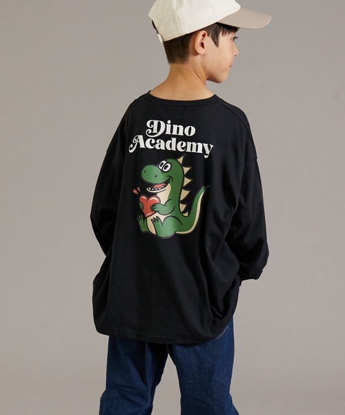 PAIRMANON STREET（ペアマノンストリート）の「【PAIRMANON STREET】アソート バックプリント ビッグシルエット 長袖 Tシャツ（Tシャツ/カットソー・キッズ・ブラック系その他3/ホワイト系その他3/ベージュ系その他/ホワイト系その他/ブラック系その他4/ブラック系その他2/ホワイト系その他4/ホワイト系その他2/ブラック系その他/ブラック系その他5/ブルー系その他/イエロー/グリーン系その他/ブルー系その他2/イエロー系その他・100/140/150/110/120/160/130/90）」の7枚目の写真