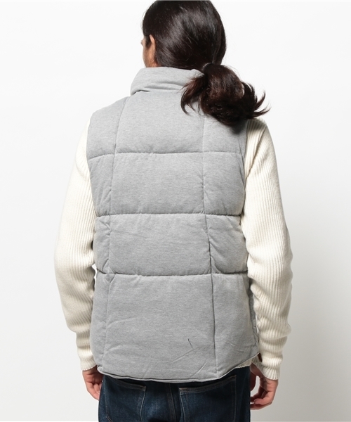 Denime（ドゥニーム）の「天竺起毛中綿ベスト（ダウンベスト・メンズ・グレー/ネイビー/オートミール/ブラック・MEDIUM/X-LARGE/LARGE）」の10枚目の写真