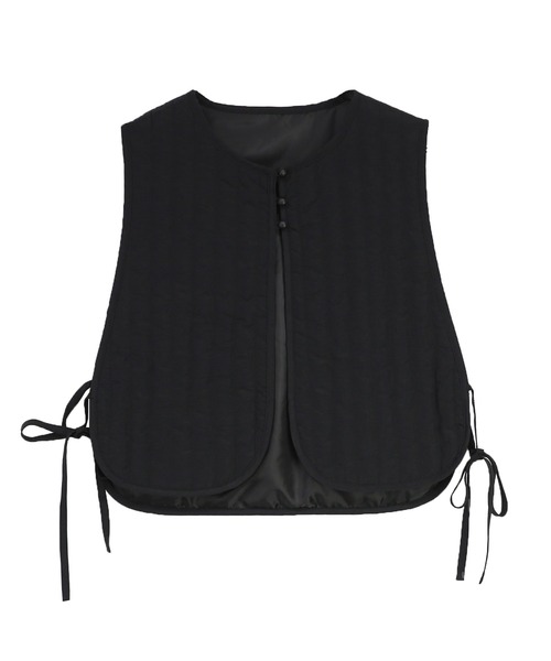 and it_（アンドイット）の「キルティングショートジレ（ベスト・レディース・ダークベージュ/アイボリー/カーキ/ブラック・M-L）」の22枚目の写真